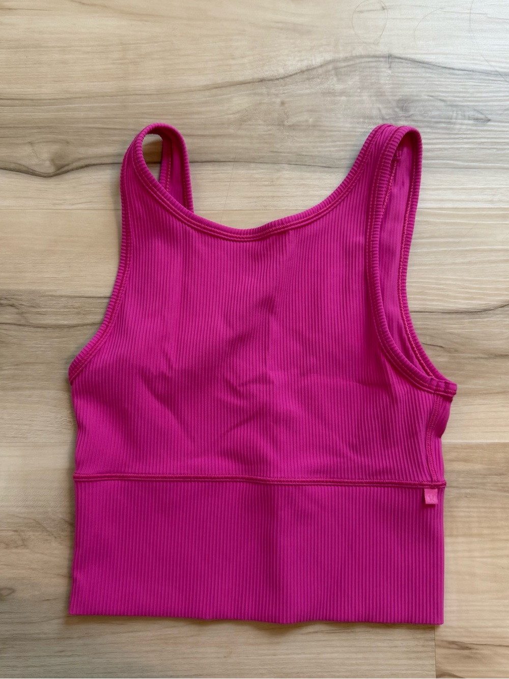 Lululemon reversible ribbed hot pink tank